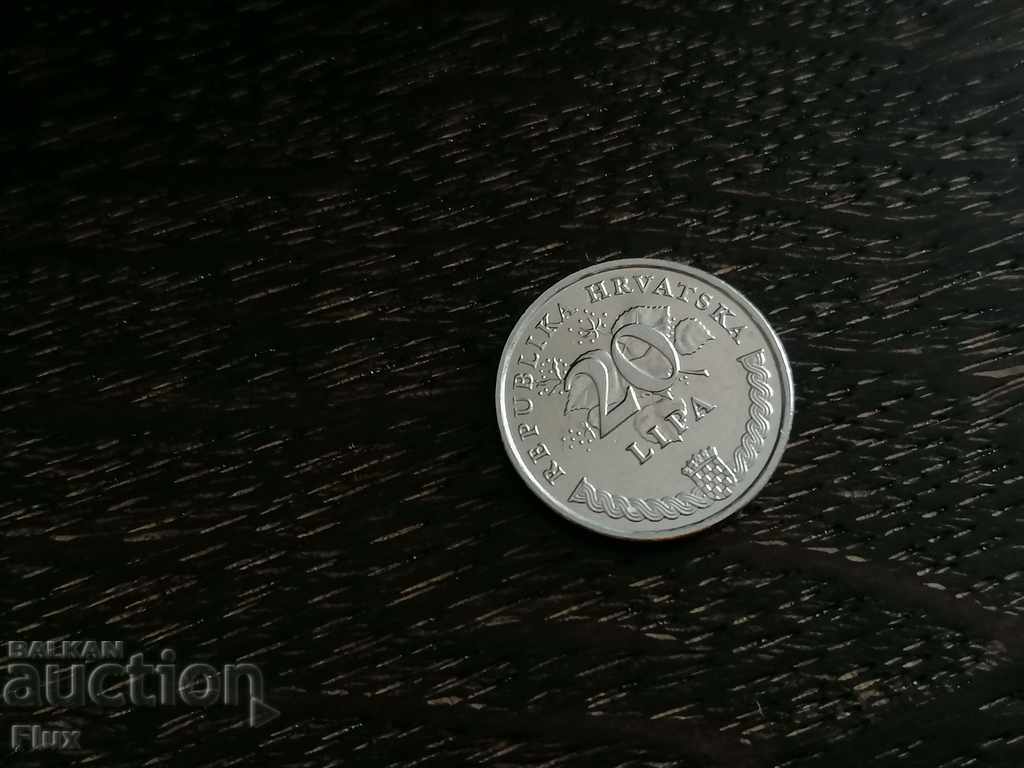 Monedă - Croația - 20 lipa | 2001