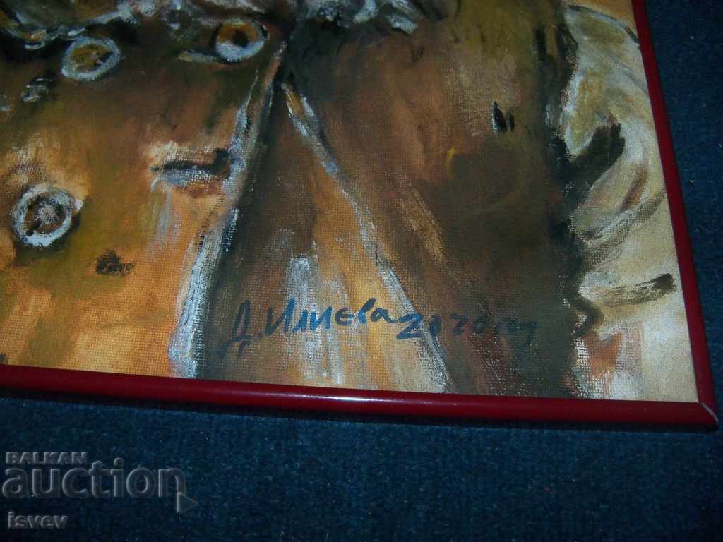 Доставка на Страхотен маслен портрет на възрастен мъж Доставка на Страхотен маслен портрет на възрастен мъж