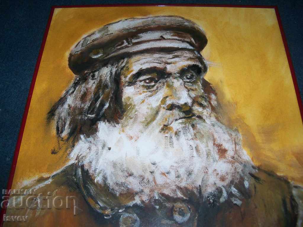 Great oil portrait of an old man