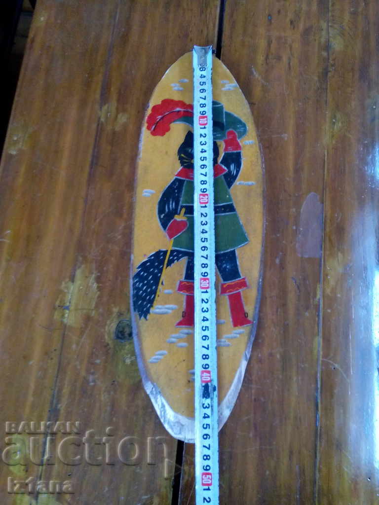 Old wooden decoration, Cat in boots - 5 Old wooden decoration, Cat in boots - 5