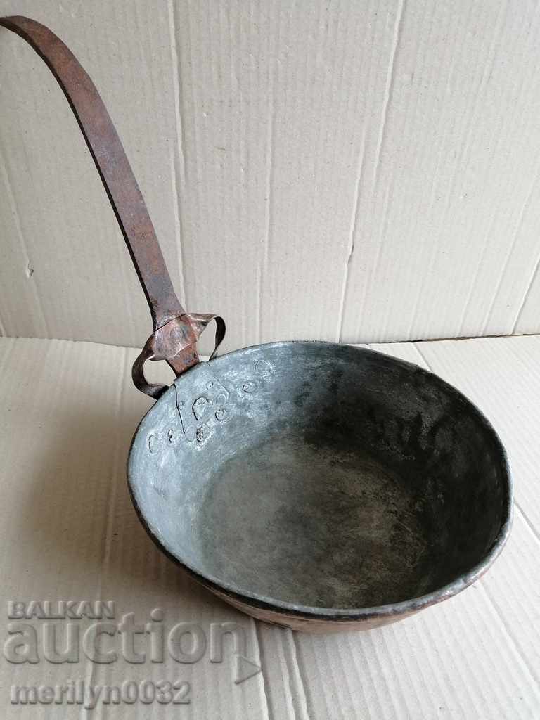 Δημοπρασία Παλιά κατσαρόλα χαλκού, χαλκού, δίσκος, δοχείο χαλκού Δημοπρασία Παλιά κατσαρόλα χαλκού, χαλκού, δίσκος, δοχείο χαλκού