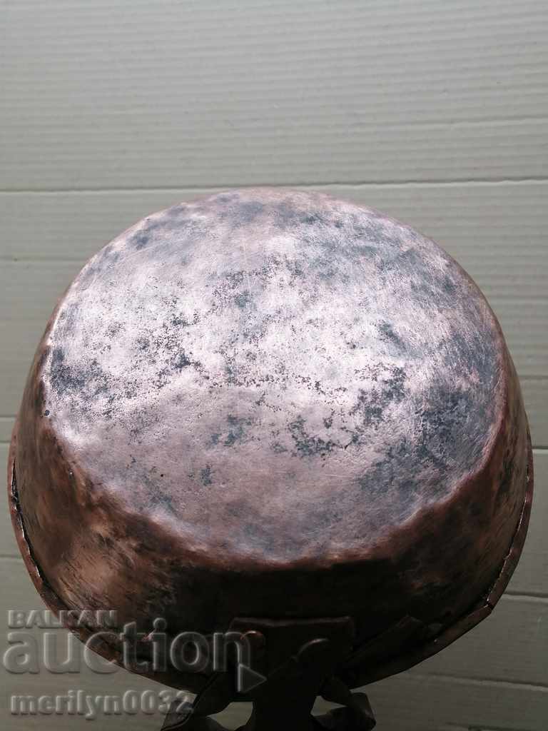 Παλιά κατσαρόλα χαλκού, χαλκού, δίσκος, δοχείο χαλκού - 6 Παλιά κατσαρόλα χαλκού, χαλκού, δίσκος, δοχείο χαλκού - 6