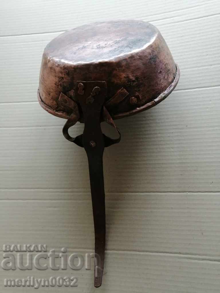 Παλιά κατσαρόλα χαλκού, χαλκού, δίσκος, δοχείο χαλκού - 7 Παλιά κατσαρόλα χαλκού, χαλκού, δίσκος, δοχείο χαλκού - 7