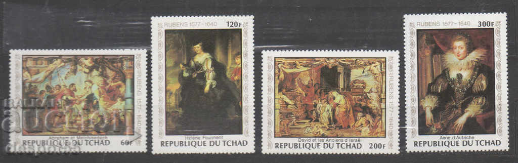 1978. Chad. 400 years since the birth of Rubens.