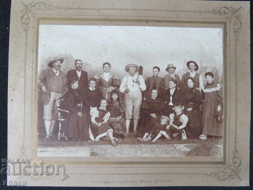СТАРА ФОТОГРАФИЯ - КАРТОН - ОТЛИЧНА - ГОЛЯМА 037