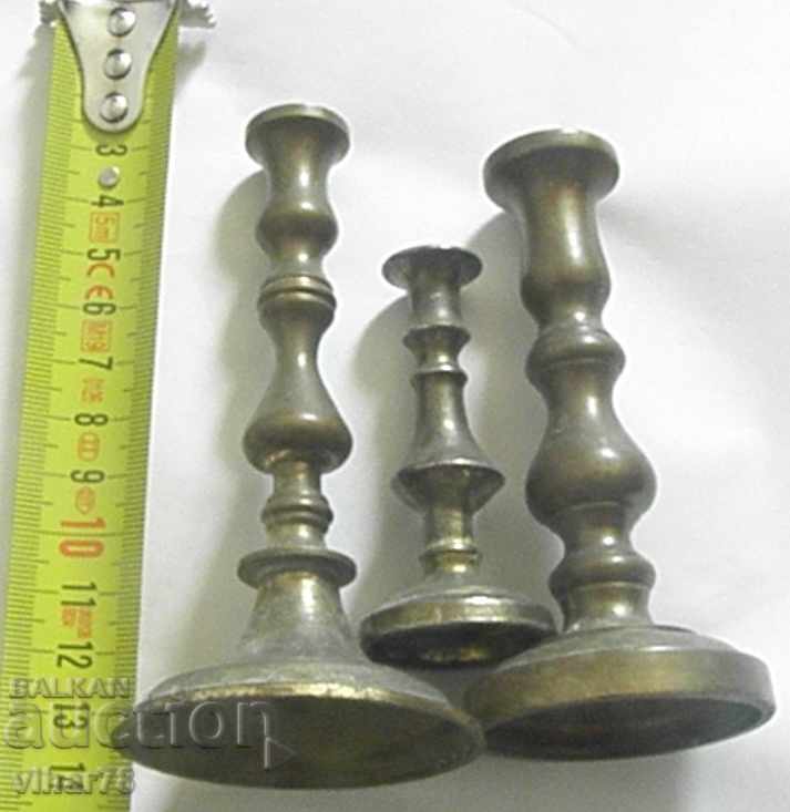 Auction  LOT OF THREE CANDLES