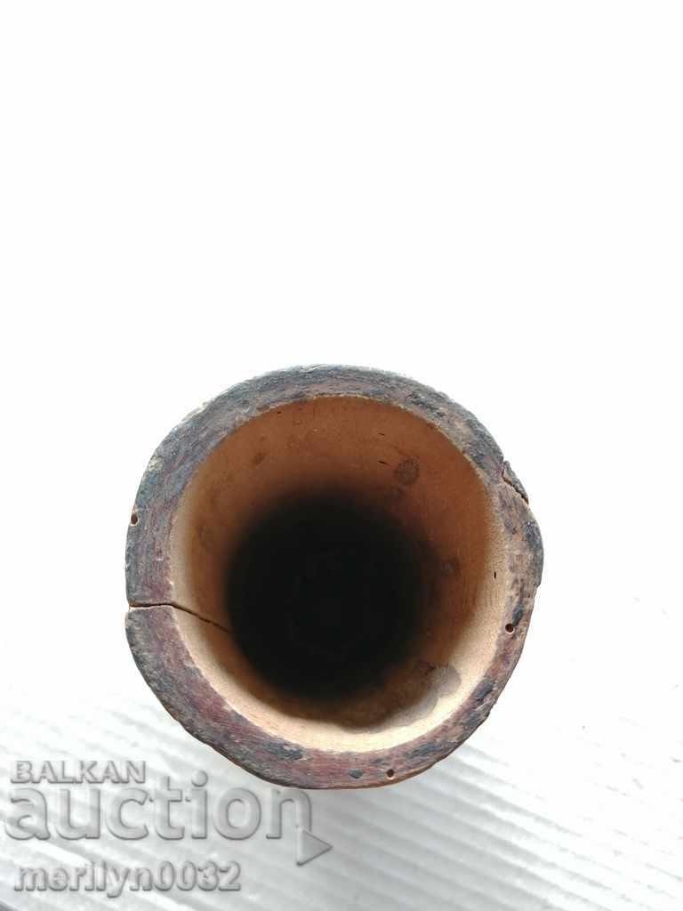 Auction An old candlestick from a tree the wooden primitive Auction An old candlestick from a tree the wooden primitive