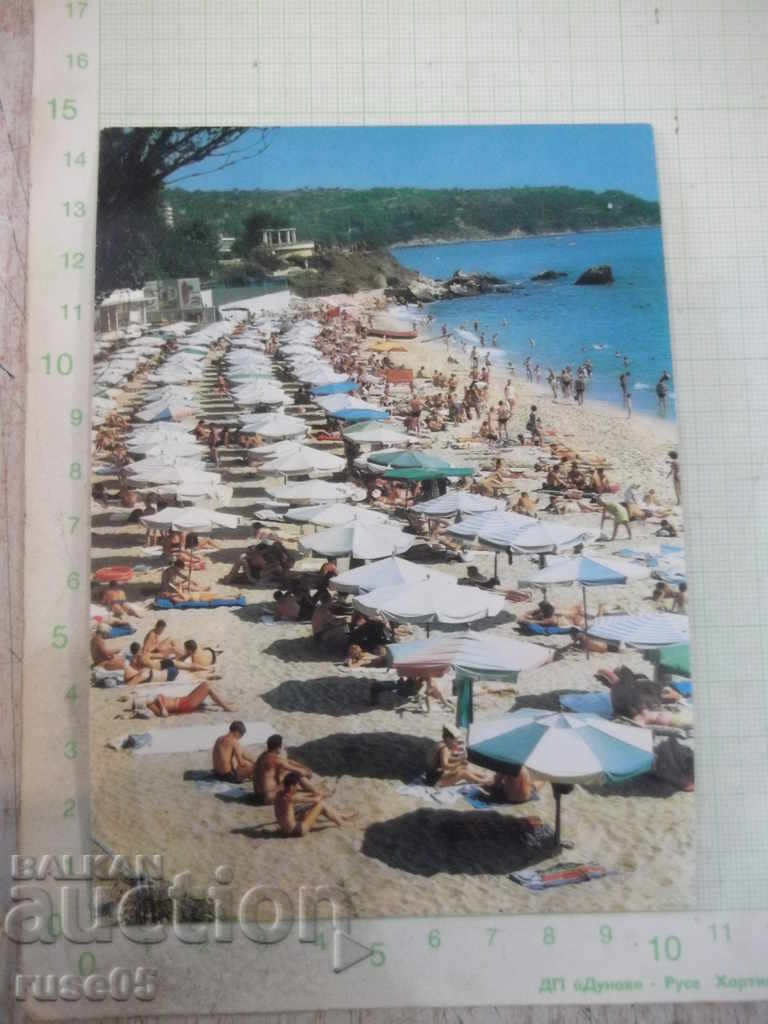Картичка "Курорт Дружба - плажът"