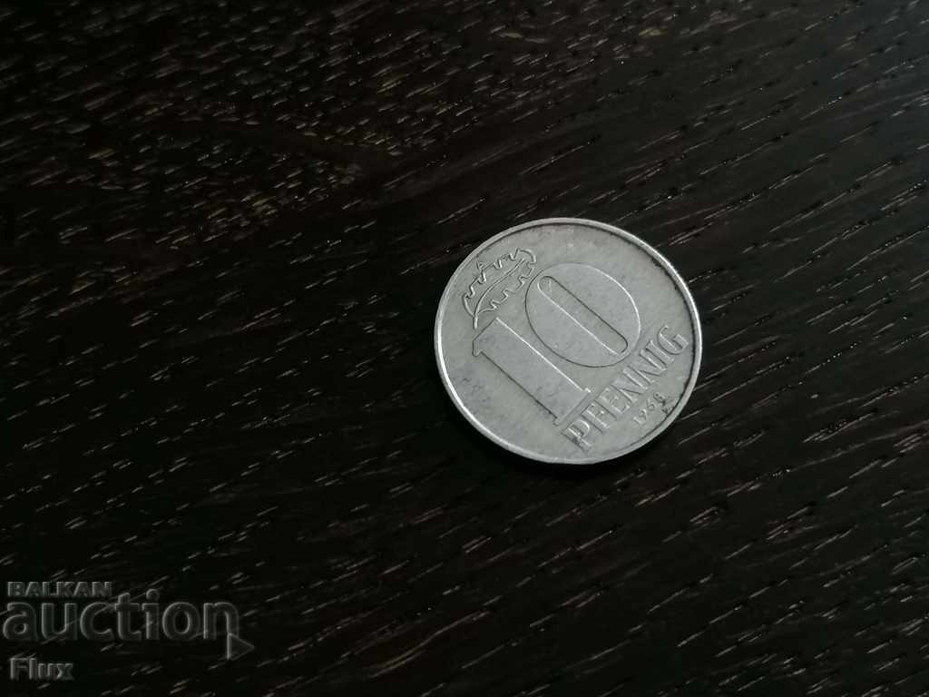 Monedă - Germania - 10 Pfennig | 1968; Seria A