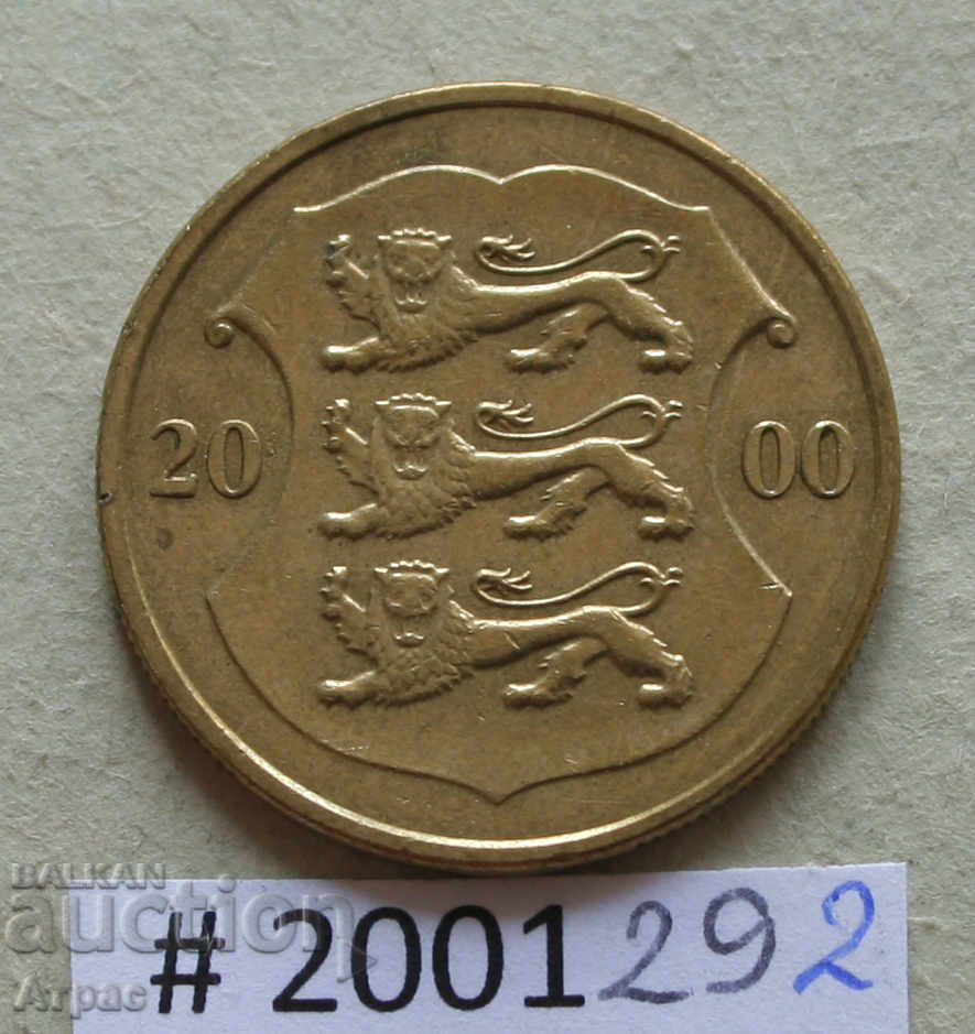 1 coroana 2000 Estonia cu preț € 0.41 | 0.80 BGN