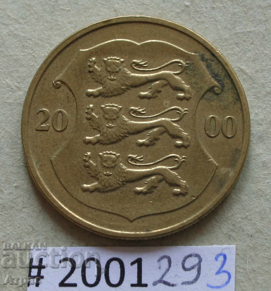 1 coroana 2000 Estonia cu preț € 0.41 | 0.80 BGN