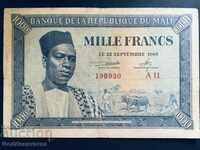 Mali West African 1000 francs ref 8930