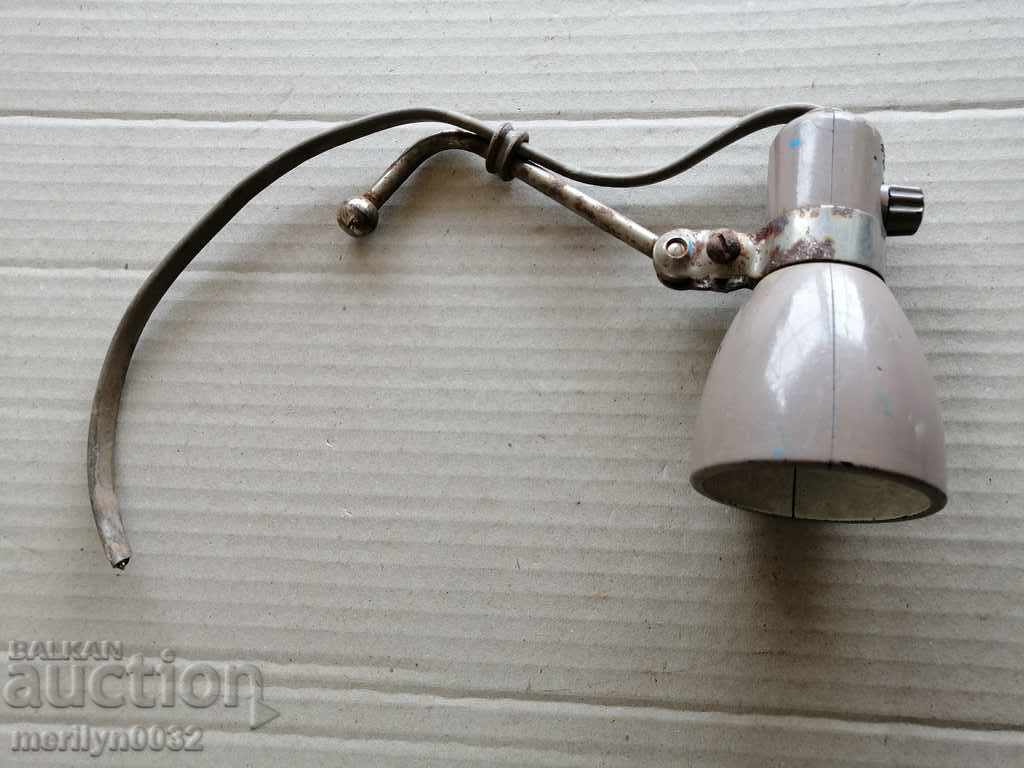 Lampă mobilă de la mașină de cusut Singer, reflector, proiector