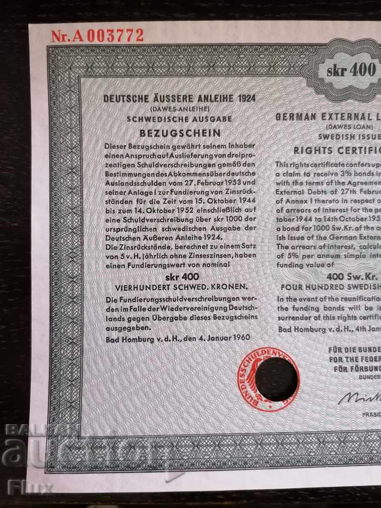 Reich bond 20 stamps External debt in crowns 1924 with price 12.00 BGN | € 6.14 Reich bond 20 stamps External debt in crowns 1924 with price 12.00 BGN | € 6.14