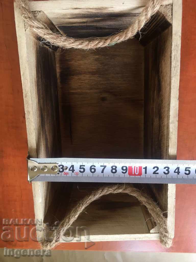 Auction BOX BOX OF WOOD AND HEMP Auction BOX BOX OF WOOD AND HEMP
