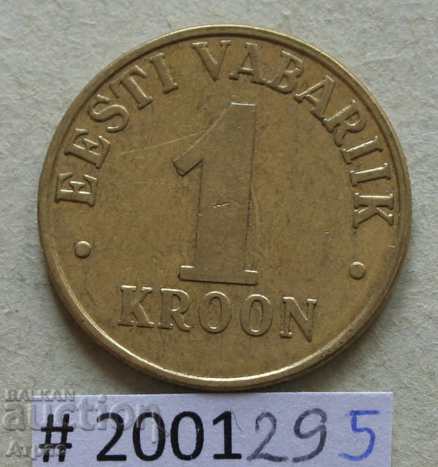1 kroner 2001 Estonia