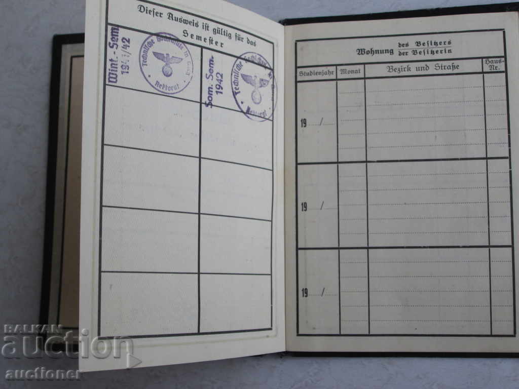 AUSWEIS PASSWORD VIENNA TECHNICAL UNIVERSITY 1942 3 REICH - 5 AUSWEIS PASSWORD VIENNA TECHNICAL UNIVERSITY 1942 3 REICH - 5