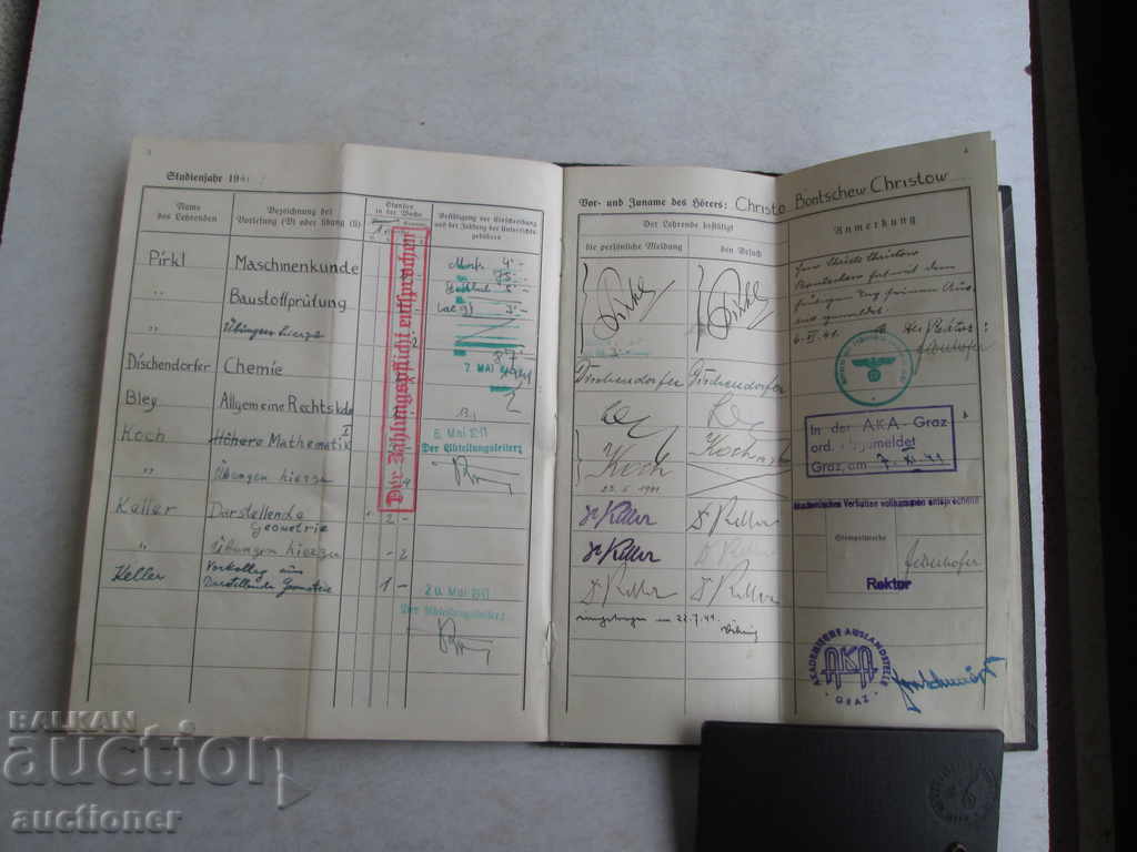 MELDUNGSBUCH Student Booklet Graz Austria 3 Reich - 6 MELDUNGSBUCH Student Booklet Graz Austria 3 Reich - 6