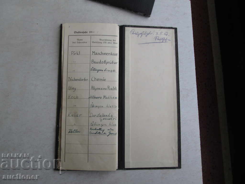 MELDUNGSBUCH Student Booklet Graz Austria 3 Reich - 7 MELDUNGSBUCH Student Booklet Graz Austria 3 Reich - 7