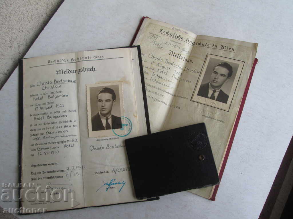 MELDEBUCH WIEN student's booklet swastika 3 Reich Austria - 6 MELDEBUCH WIEN student's booklet swastika 3 Reich Austria - 6