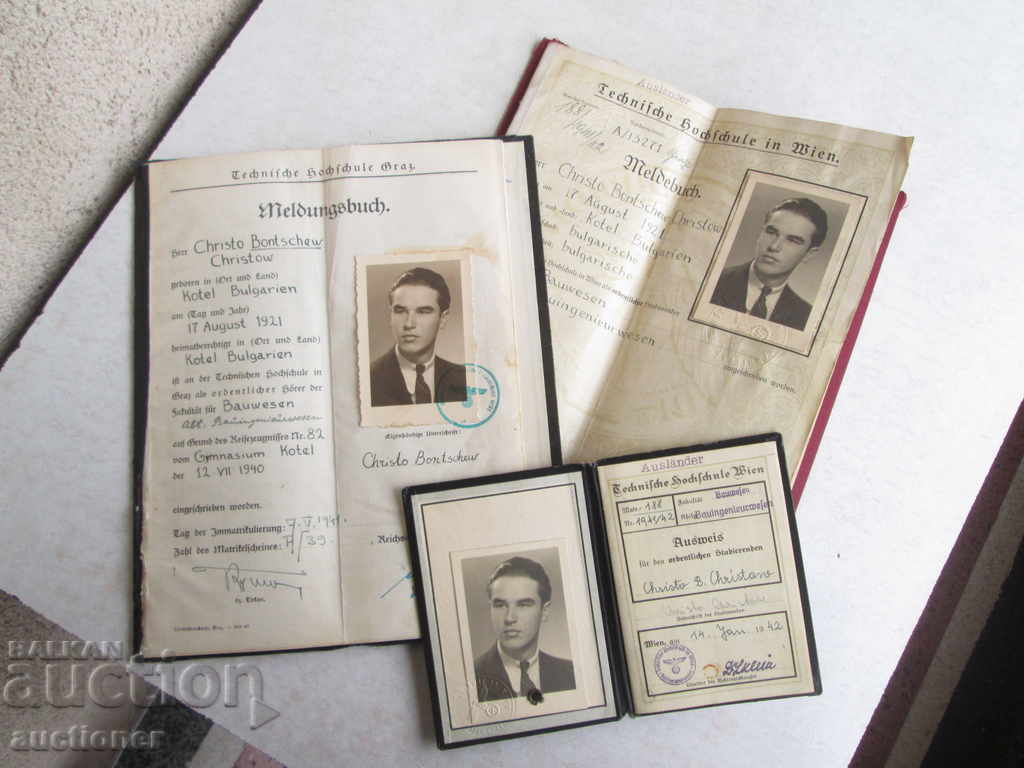 MELDEBUCH WIEN student's booklet swastika 3 Reich Austria - 7 MELDEBUCH WIEN student's booklet swastika 3 Reich Austria - 7