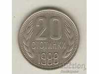 +Bulgaria 20 de cenți 1988