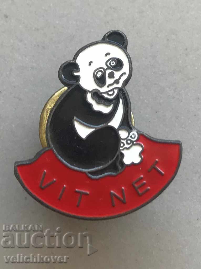 27613 France panda sign VIT NET on pin