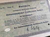 Райх облигация | 85 марки | Земеделска кр. асоц-я | 1930г.