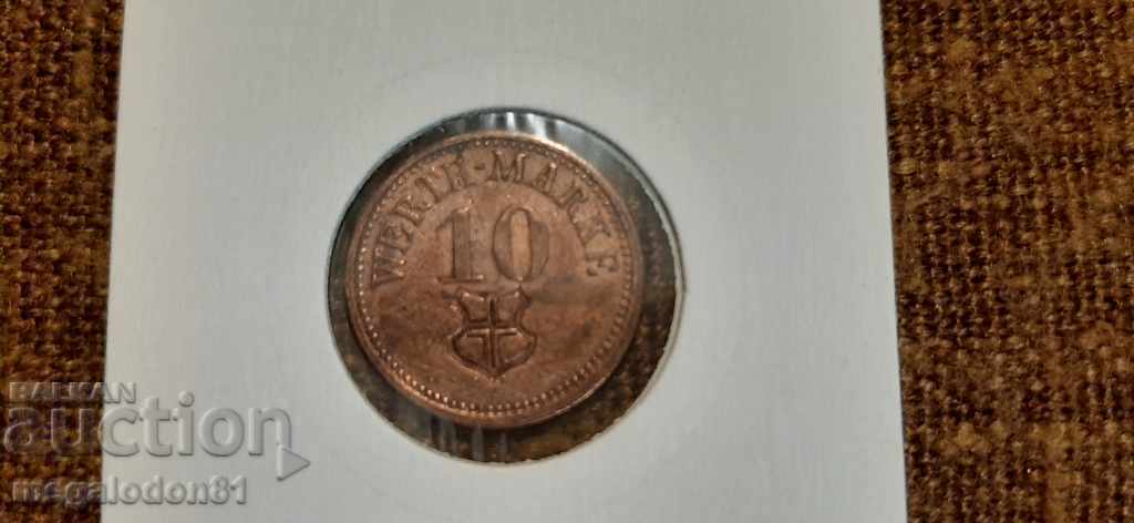 Germany - 10 verts of mark with price 4.00 BGN | € 2.05 Germany - 10 verts of mark with price 4.00 BGN | € 2.05