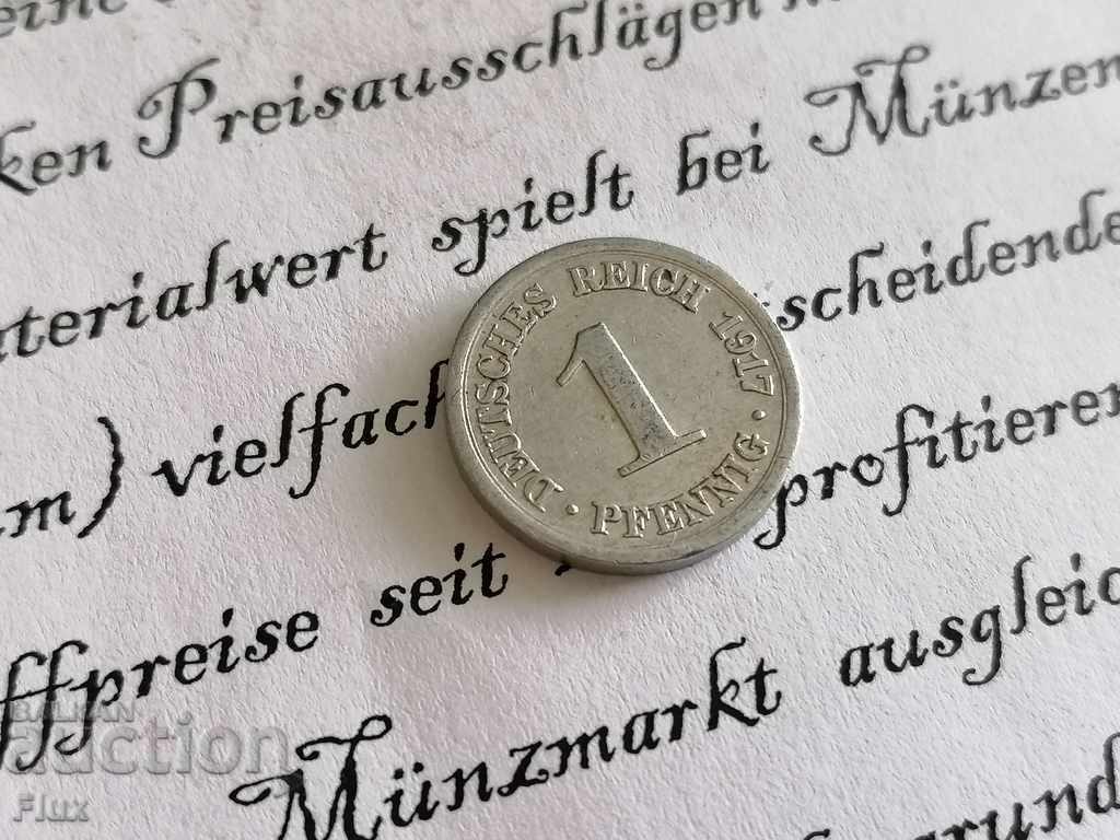 Moneda Reich - Germania - 1 Pfennig | 1917; Seria D
