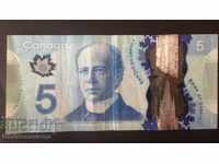 Canada 5 Dollars 2013 Pick 106 Polymer Ref 5115