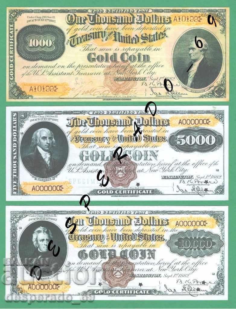 Delivery of (¯` '• .¸ (Reproduction) USA 1882 UNC -6 Banknote¸. •' ´¯)