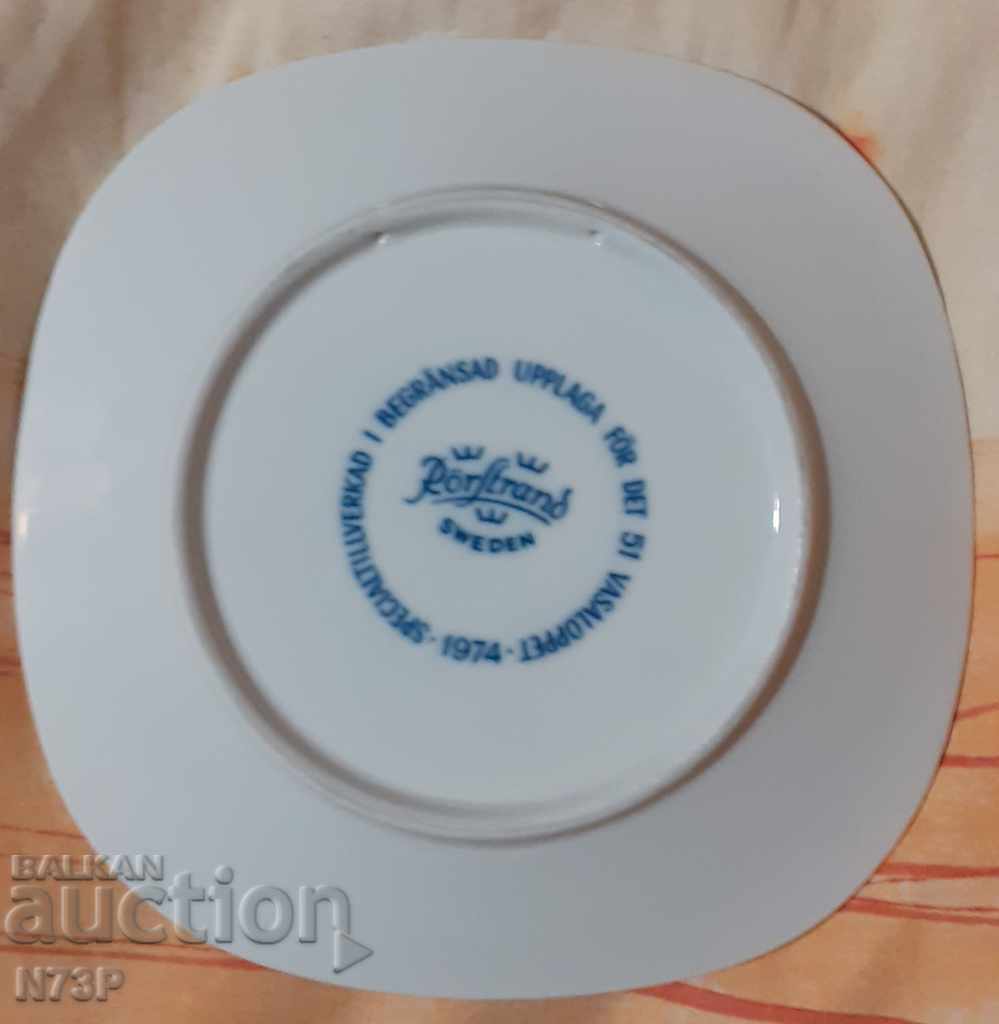 Auction COLLECTION PORCELAIN PLATE. SWEDEN. Auction COLLECTION PORCELAIN PLATE. SWEDEN.