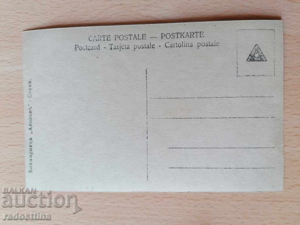 Old postcard Apollo Bookstore Sofia with price 10.00 BGN | € 5.11