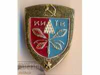 Badge Kyiv Ukrainian SSR Symbol Kyiv chestnut