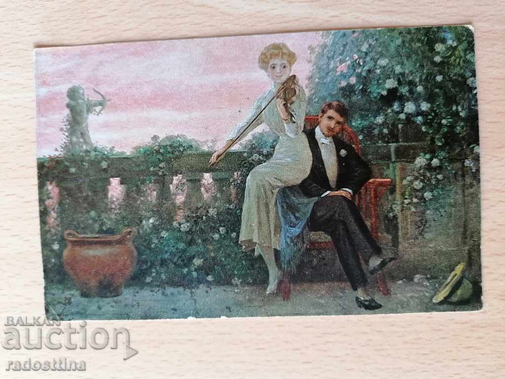 Color German card 1919. Slavka Ikonomova