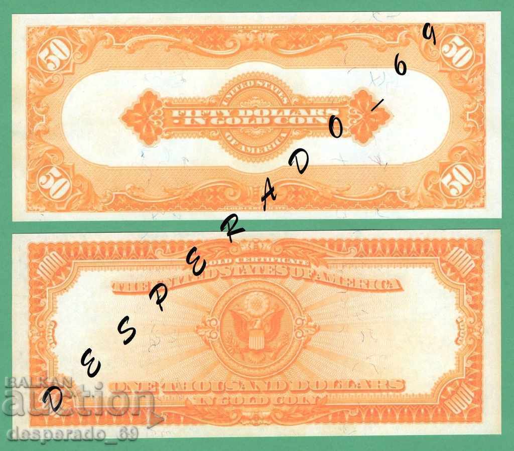 (¯`'•.¸(reproducere) SUA 1906-1913 UNC - 4 buc. bancnote.•'´¯) - 5
