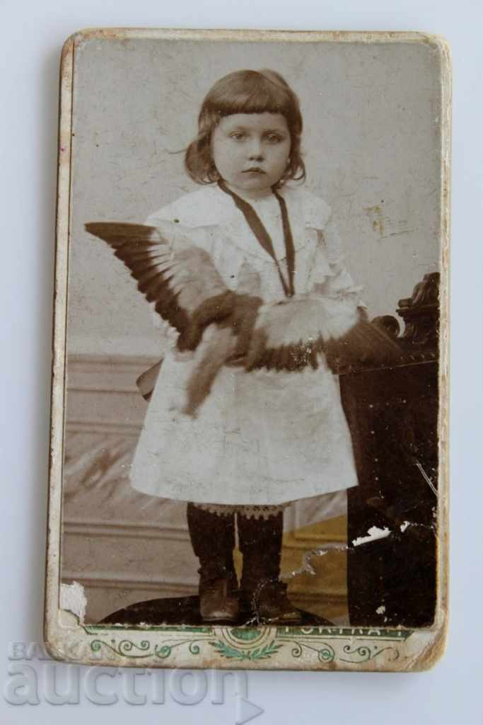 1900 OLD PHOTO CARDBOARD PHOTOGRAPHY PORTRAIT CHILD CHILDREN