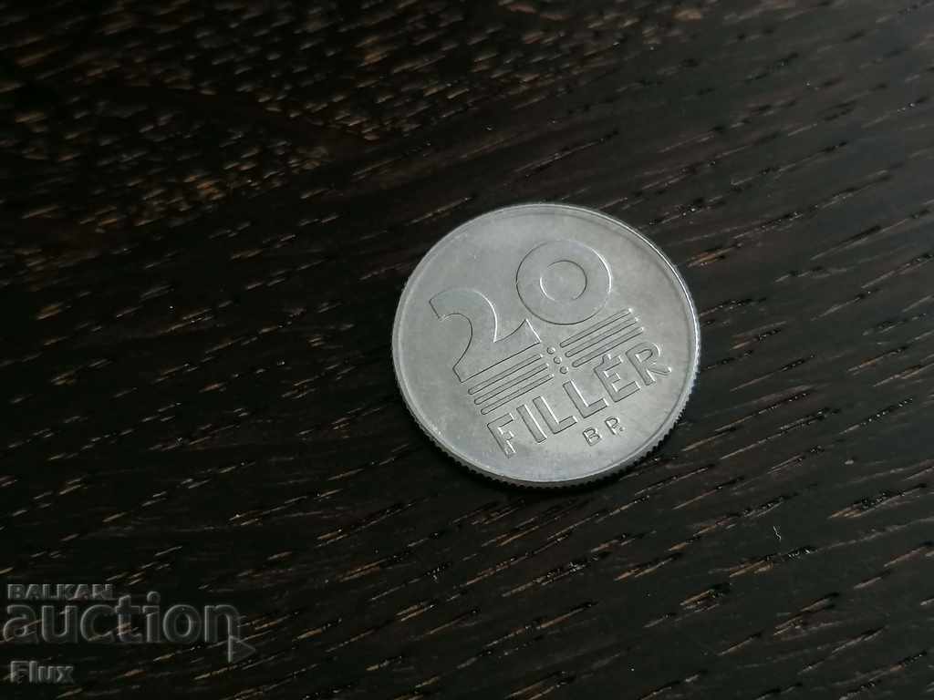 Монета - Унгария - 20 филера | 1974г.