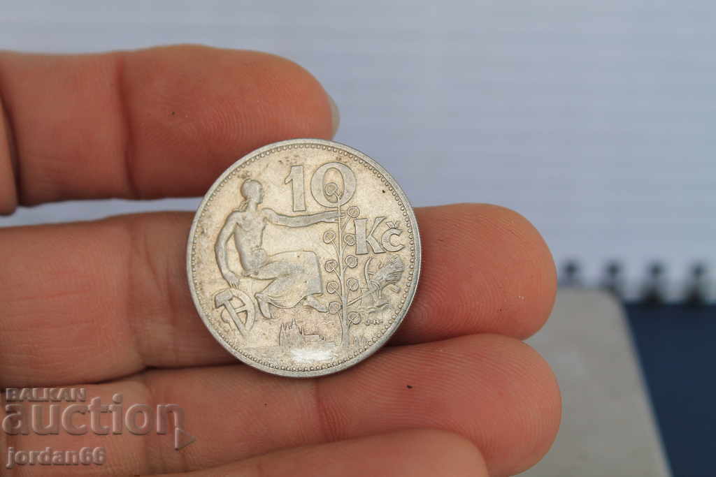 Delivery of 10 crowns Czechoslovakia 1932 Delivery of 10 crowns Czechoslovakia 1932