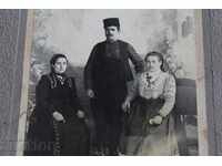 OLD FAMILY PHOTO CARDBOARD PHOTO PRINCIPALITY OF BULGARIA