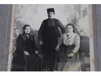 OLD FAMILY PHOTO CARDBOARD PHOTO PRINCIPALITY OF BULGARIA