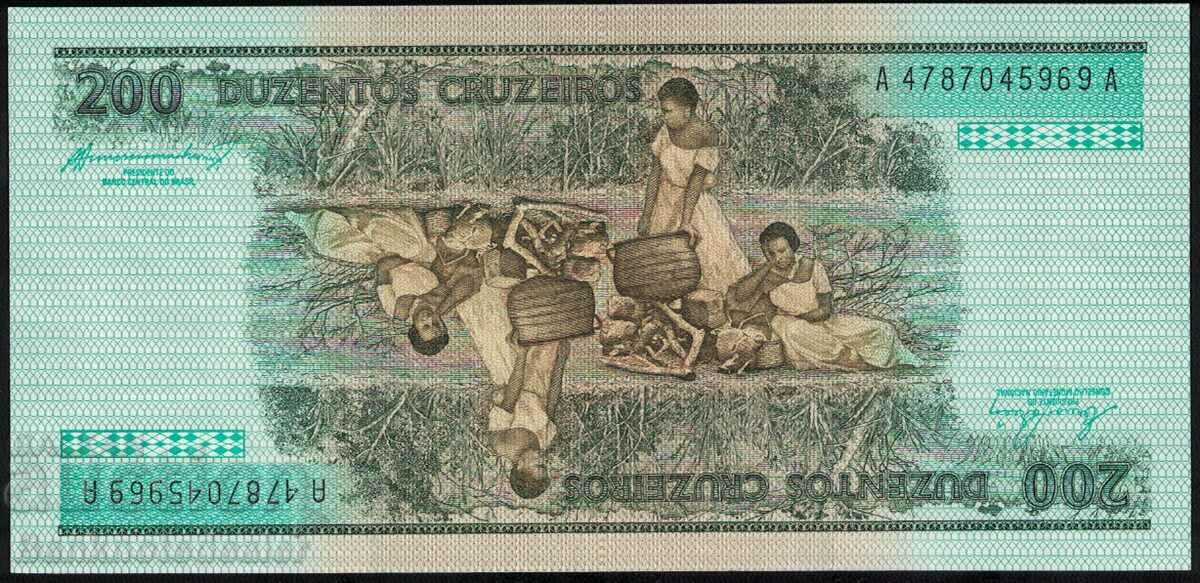 Brazil 200 Cruzeiros 1994 Pick 199b UNC Ref 5969 with price 5.50 BGN | € 2.81 Brazil 200 Cruzeiros 1994 Pick 199b UNC Ref 5969 with price 5.50 BGN | € 2.81