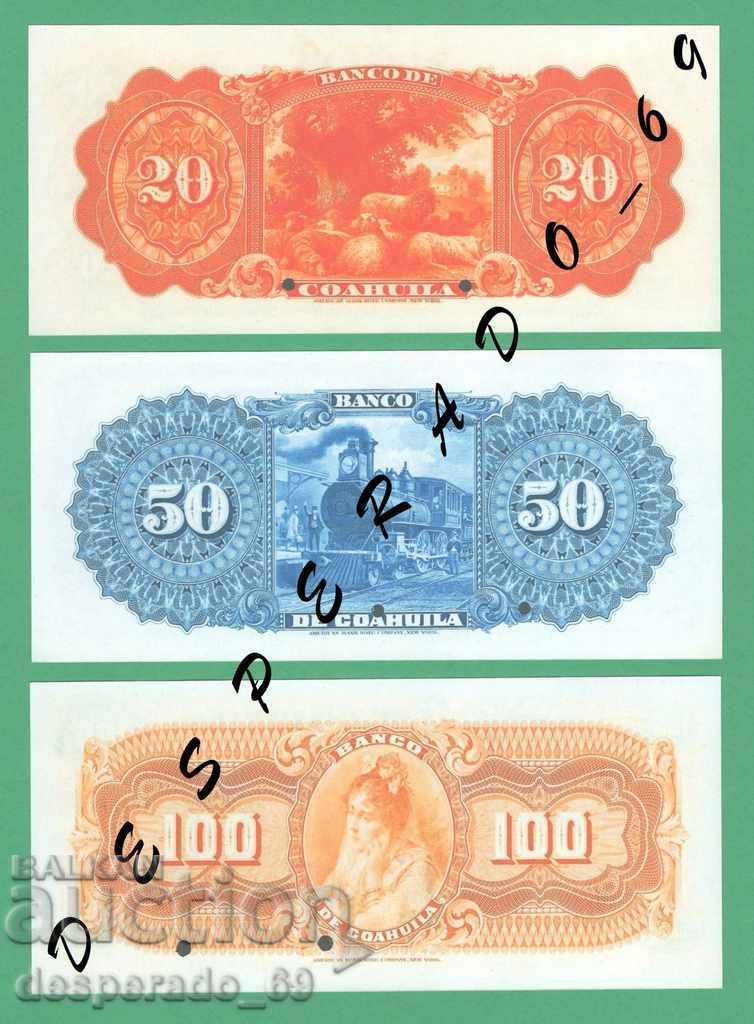 (¯` '• .¸ (Reproduction) MEXICO (COAHUILA) UNC -8 Banknote - 5