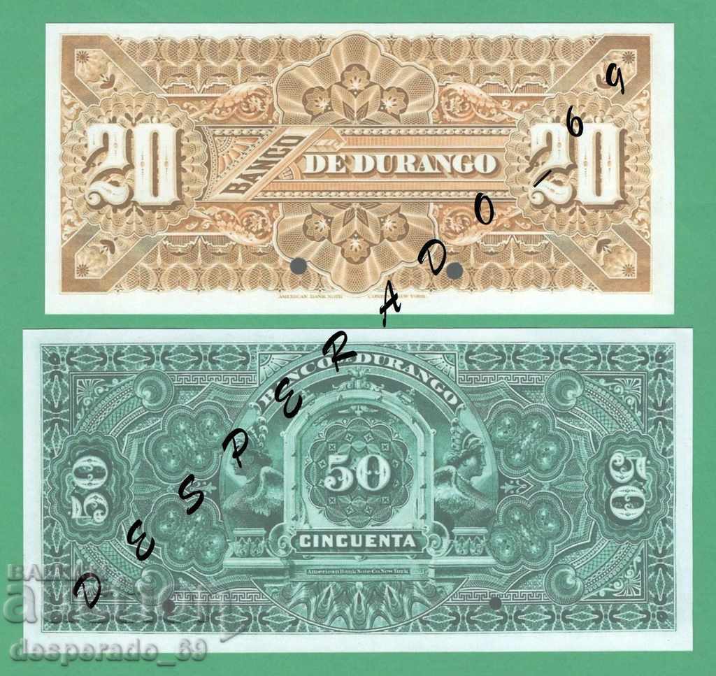 (¯` '• .¸ (Reproduction) MEXICO (DURANGO) UNC -7 Banknote - 5 (¯` '• .¸ (Reproduction) MEXICO (DURANGO) UNC -7 Banknote - 5