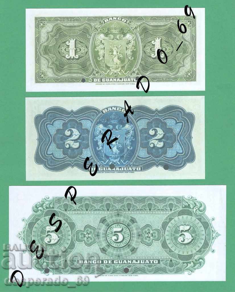 Auction Reproduction MEXICO (GUANAJUA) UNC - 9 pcs. banknotes Auction Reproduction MEXICO (GUANAJUA) UNC - 9 pcs. banknotes