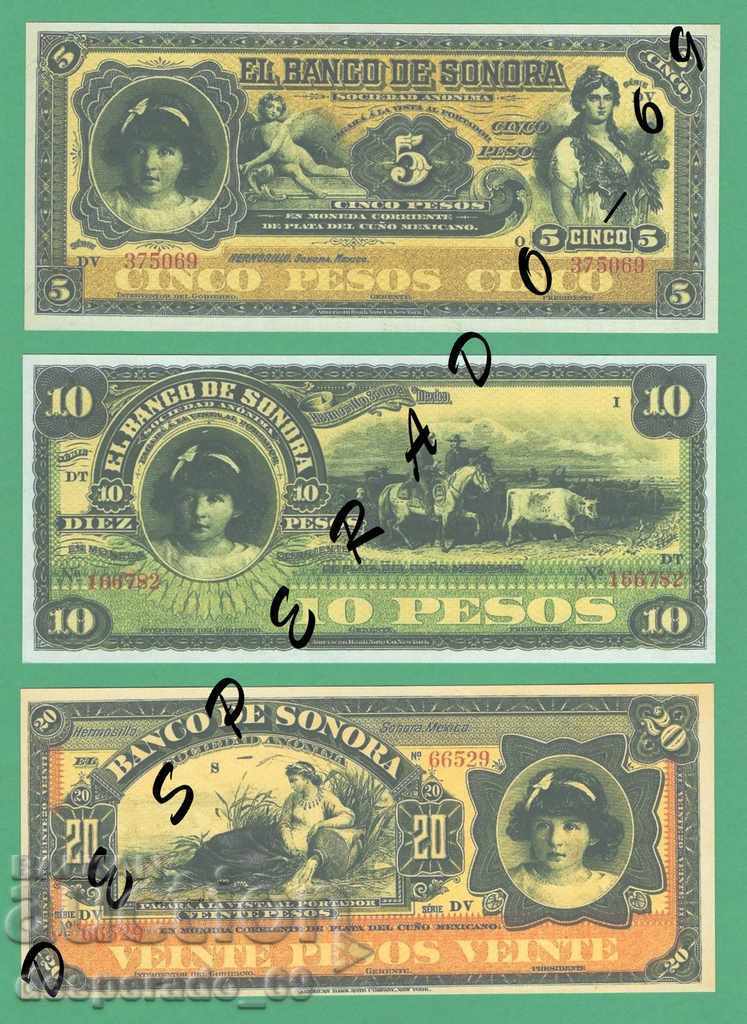 (¯` '• .¸ (Reproduction) MEXICO (SONORA) UNC -5 Banknotes with price 15.00 BGN | € 7.67 (¯` '• .¸ (Reproduction) MEXICO (SONORA) UNC -5 Banknotes with price 15.00 BGN | € 7.67