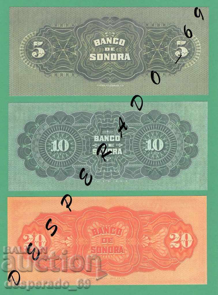Auction (¯` '• .¸ (Reproduction) MEXICO (SONORA) UNC -5 Banknotes Auction (¯` '• .¸ (Reproduction) MEXICO (SONORA) UNC -5 Banknotes