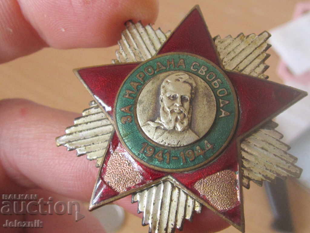 Livrarea orden nar.svoboda-1emisia,2 stepen-s podpisa/riadak