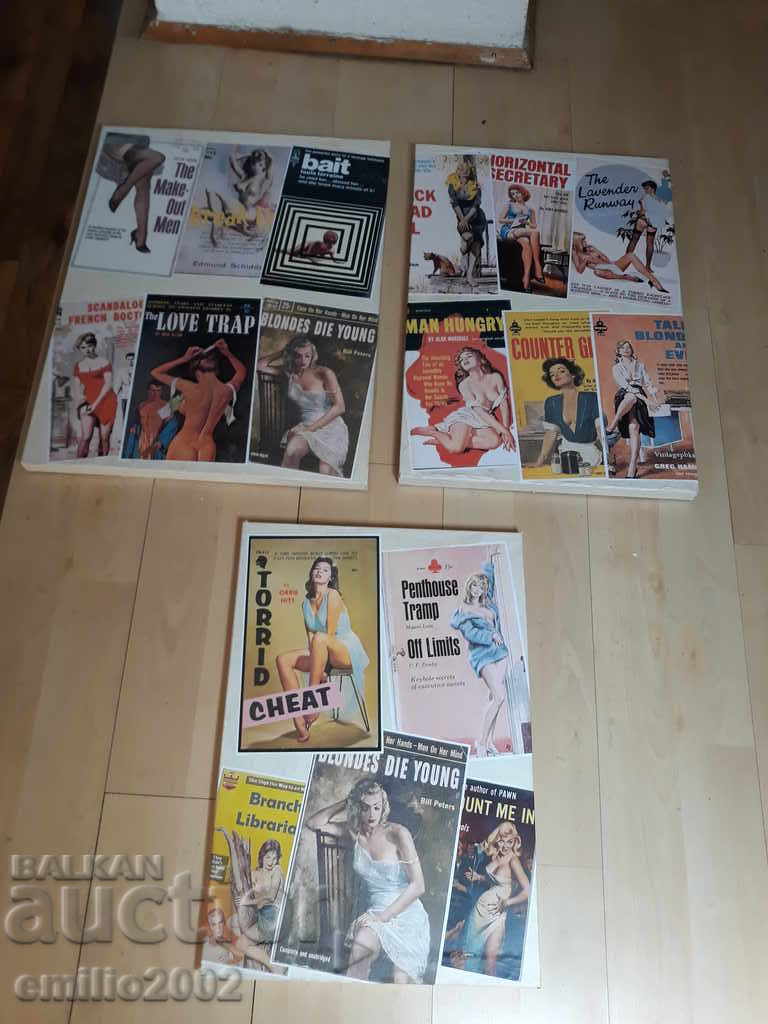 Vintage movie and book posters